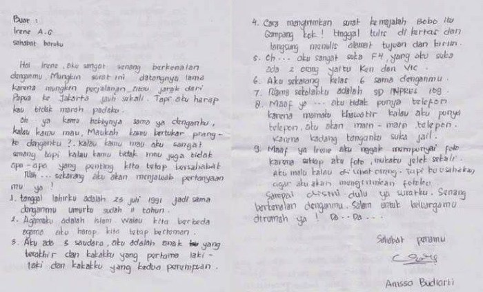 surat pribadi sahabat guru kepada ibu kakak ayah teman keluarga bahasa ucapan inggris perpisahan singkat terimakasih titikdua undangan kabar berisi