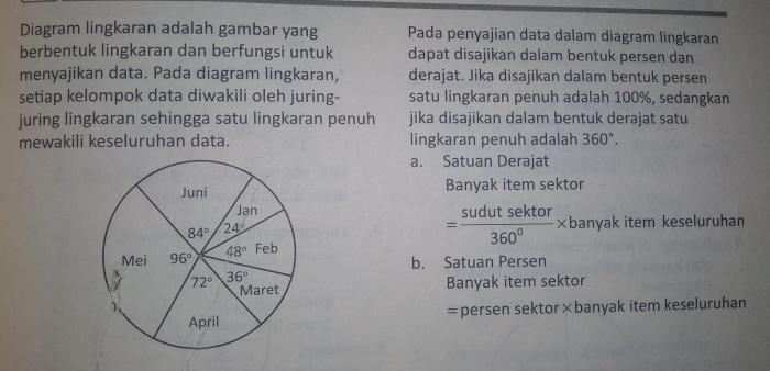 contoh soal diagram lingkaran kelas 6