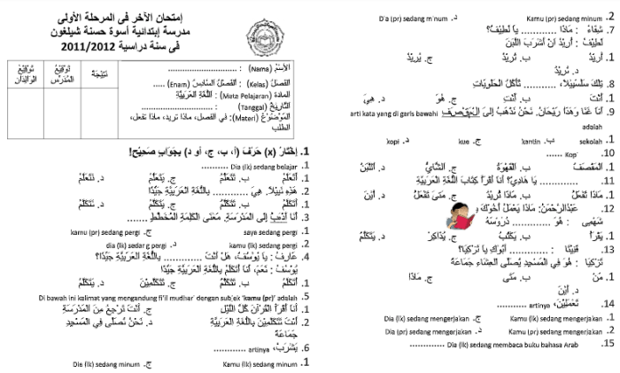 bahasa arab kelas 6 semester 2 terbaru