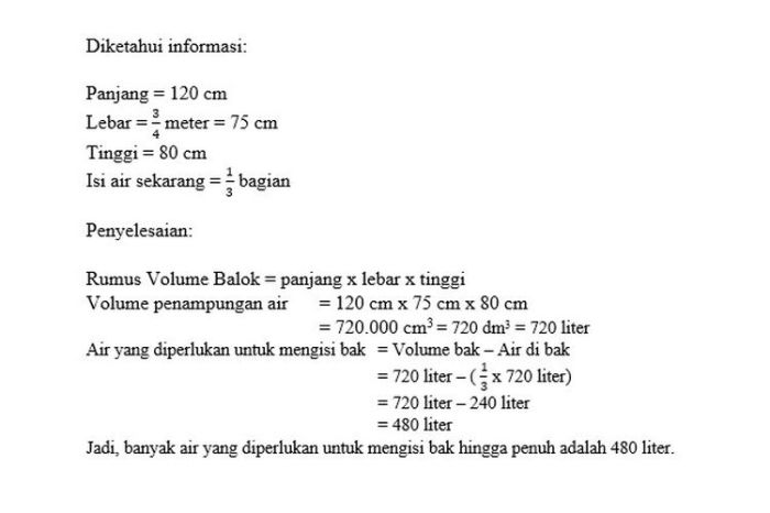 menghitung tangki kotak tabung soal