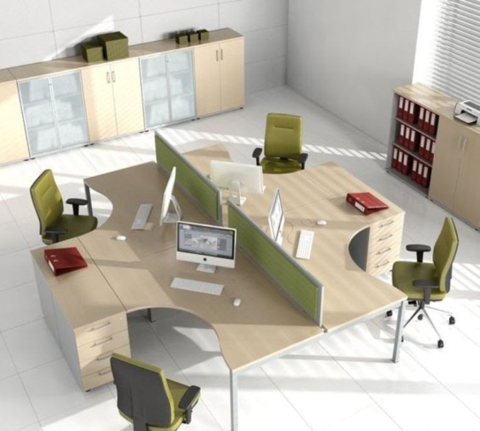sketsa tata ruang kantor semi tertutup terbaru