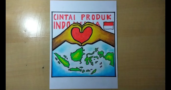 sketsa poster cinta tanah air terbaru