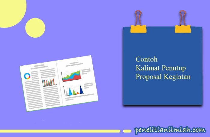 contoh kalimat penutup proposal kegiatan