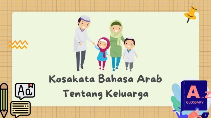 bahasa arab keluarga saya terbaru