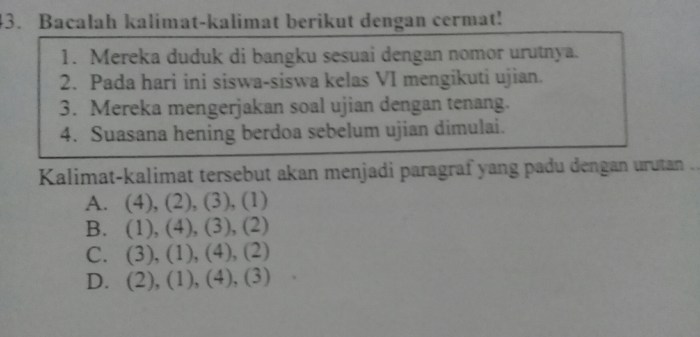 contoh soal kalimat padu terbaru