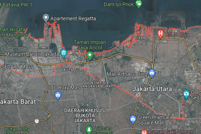 kode wilayah jakarta utara terbaru