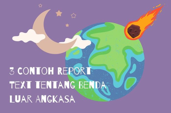 report text tentang benda terbaru