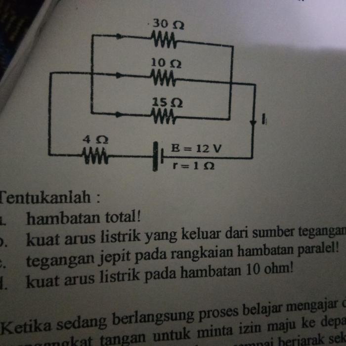 contoh soal hambatan listrik kelas 9