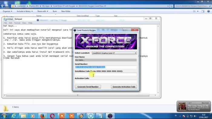 cara instal corel draw x7 terbaru