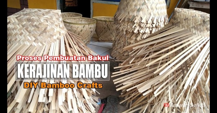 anyaman rotan bambu tahapan pembuatan ketiga proses adalah dalam