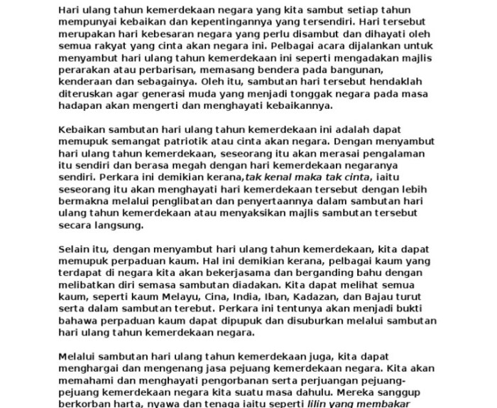 cerita pendek hari kemerdekaan