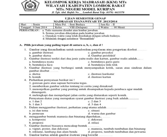 kisi kisi soal ips kelas 8 semester 2