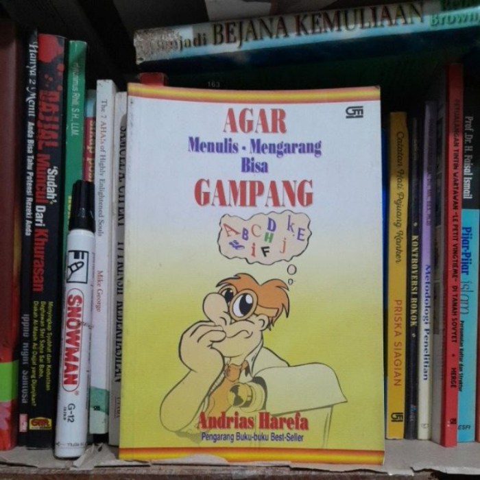 buku resensi fiksi menulis mengarang gampang bisa contoh harefa andreas