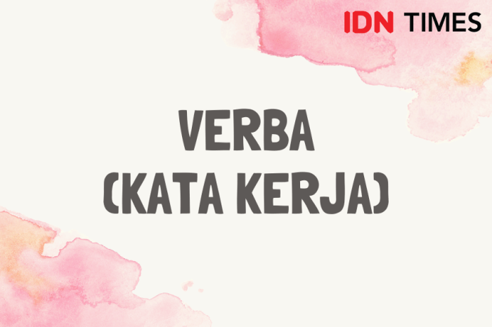 contoh kata kerja verbal