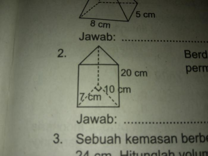 contoh soal bangun ruang prisma