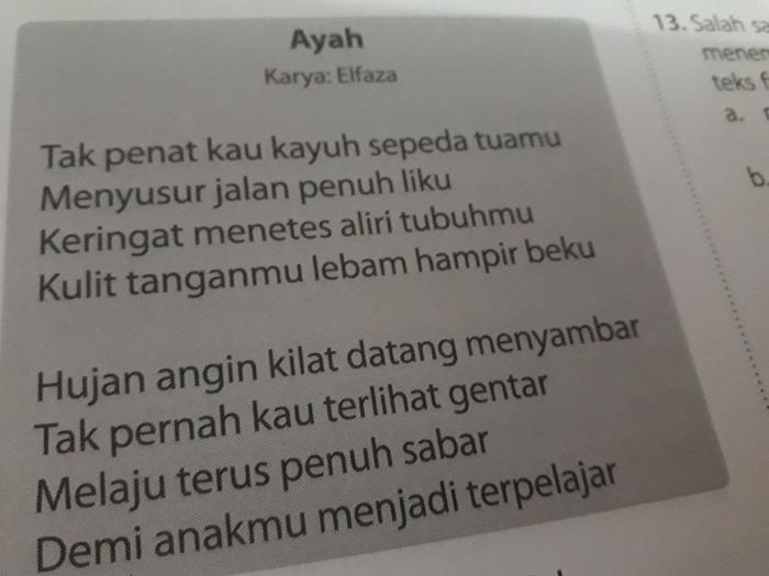 puisi ibu 4 bait 4 baris terbaru