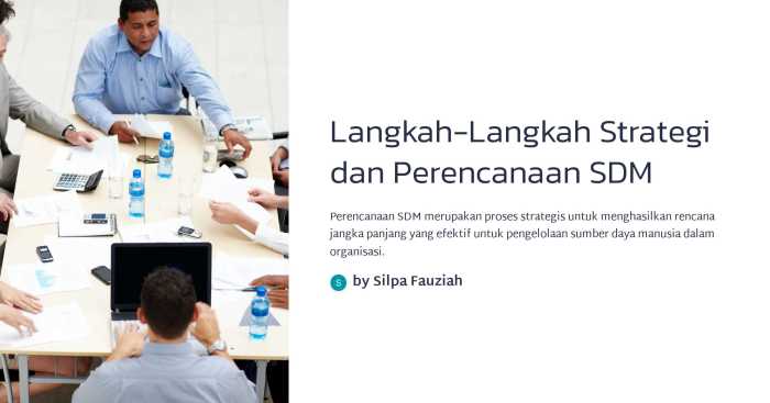 langkah langkah perencanaan sdm