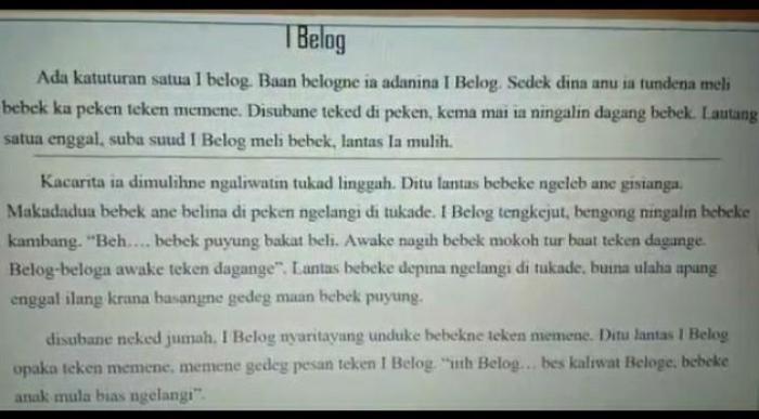 satua bahasa bali pendek