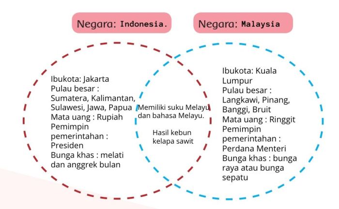perbedaan negara indonesia dan malaysia