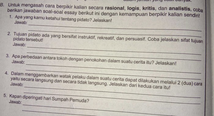 soal teks pidato persuasif terbaru