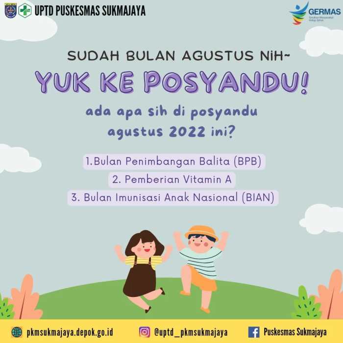 contoh pengumuman posyandu balita terbaru