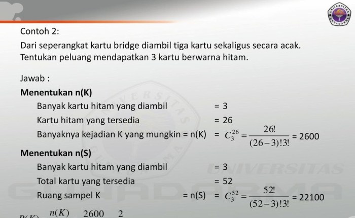 soal peluang kartu bridge terbaru