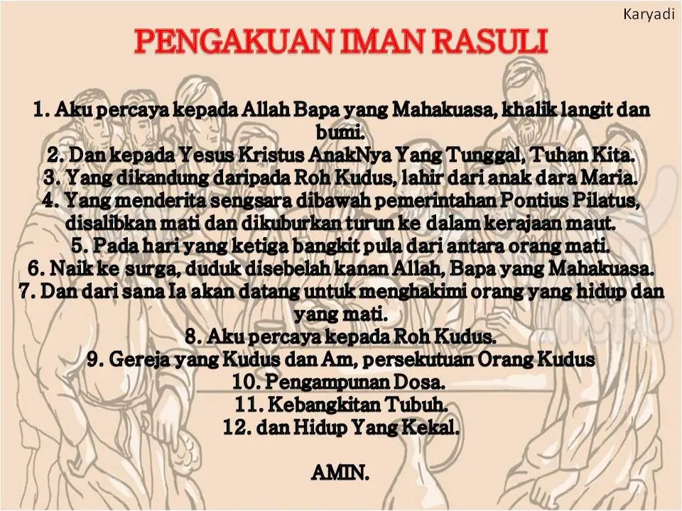 pengakuan iman rasuli batak