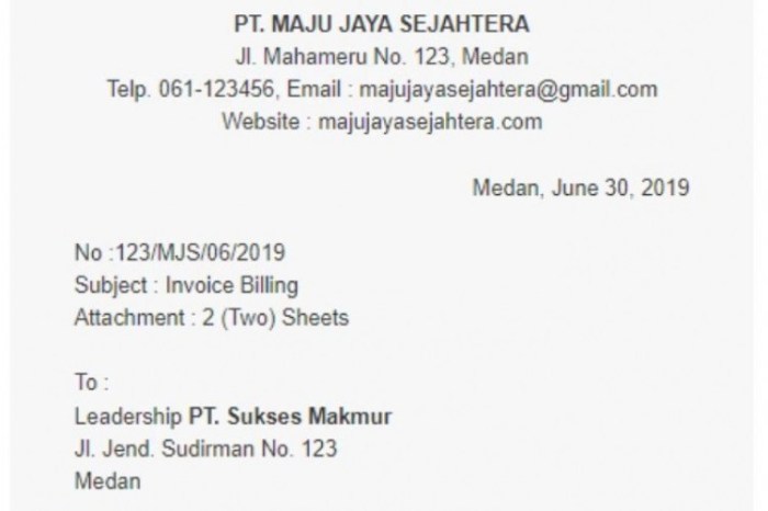 bentuk surat lurus penuh terbaru