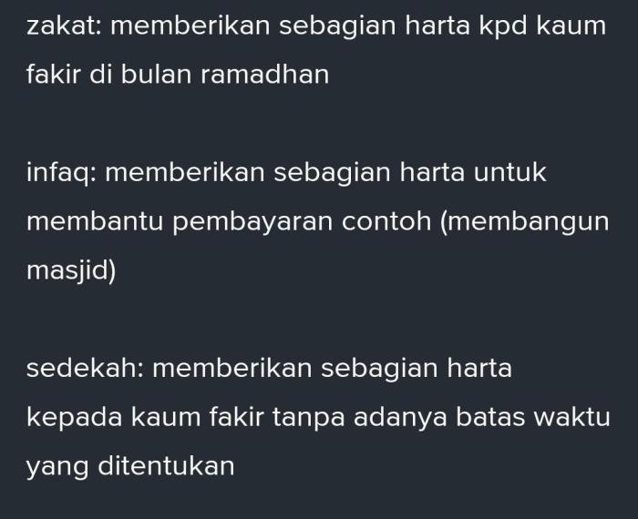 sedekah infaq zakat berkah kaya tunaikan infaqdakwahcenter infak beza usaha