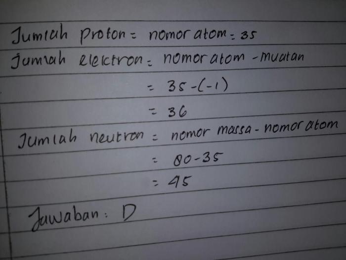 Contoh soal struktur atom beserta jawabannya