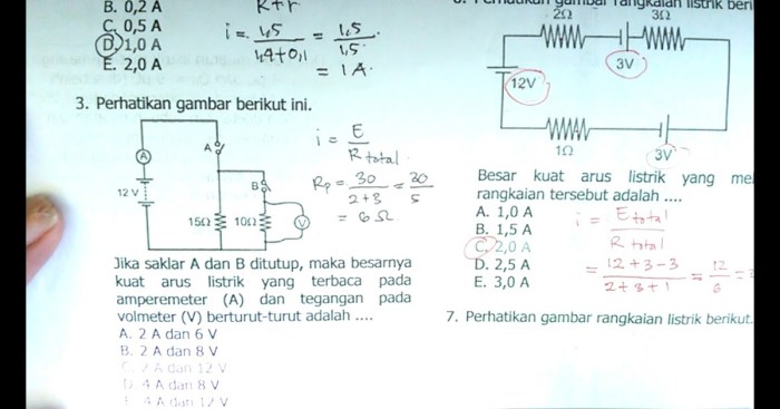 Soal listrik dinamis kelas 9 pilihan ganda