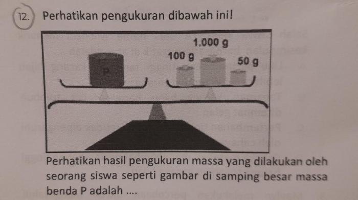 smp pengukuran fisika soal besaran benda adalah kelas