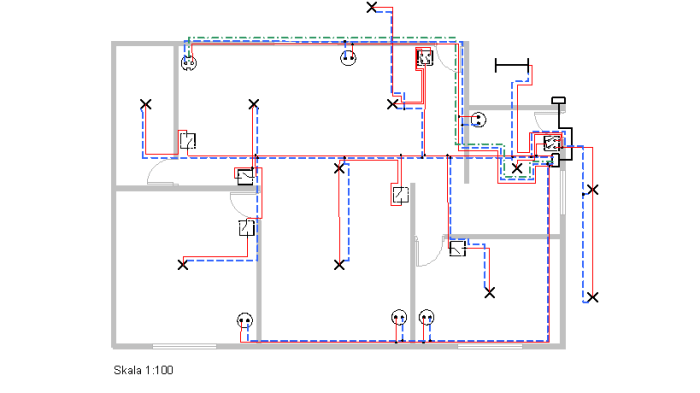 diagram pengawatan kontak tunggal saklar wiring