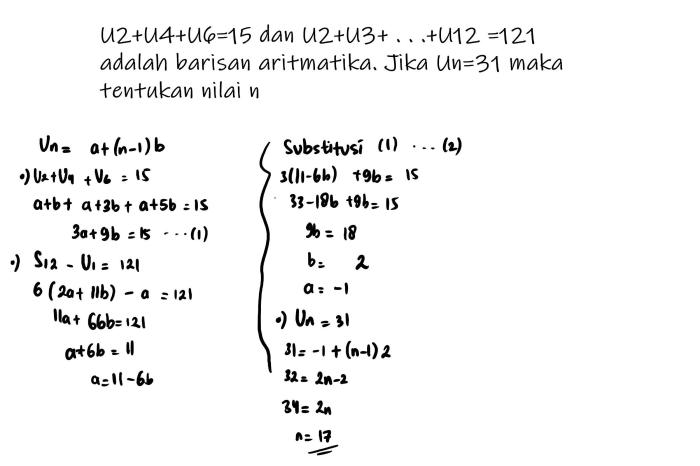 u2 10 dan u6 10 tentukan u9 terbaru