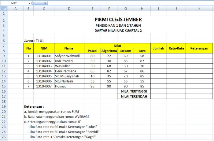 soal latihan jawabannya praktek penyelesaiannya fungsi komputer materi sekolah belajar rumus beserta kursus kumpulan terlengkap siswa dasar kasus vlookup praktik