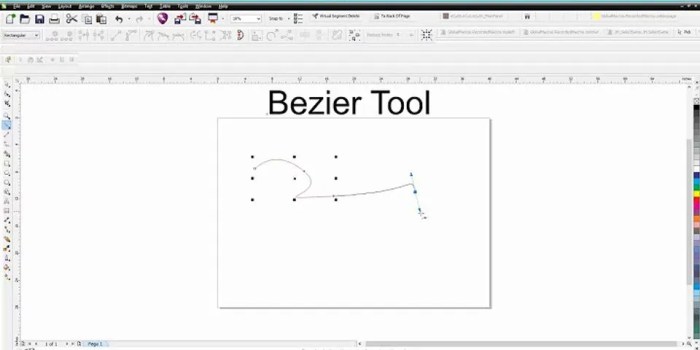 bezier tool berfungsi untuk