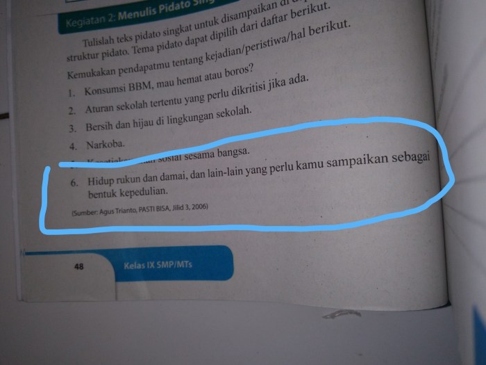 teks pidato hidup rukun dan damai