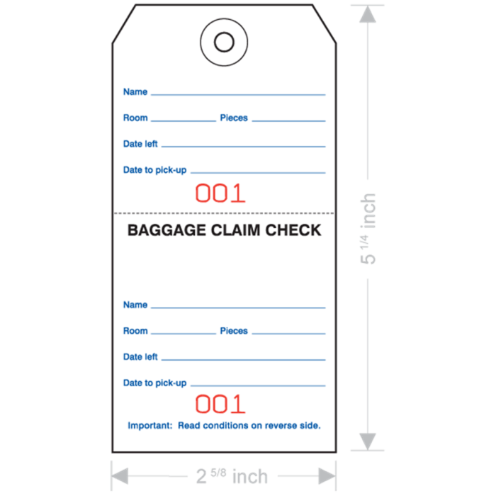 baggage claim check adalah terbaru