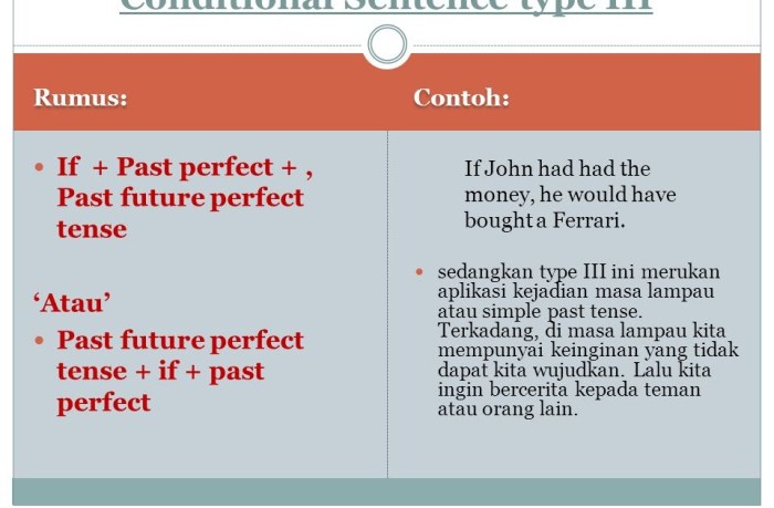 conditional sentence pengertian rumus kalimat