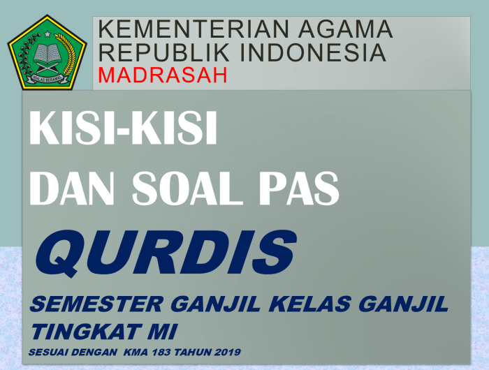 materi qurdis kelas 8 semester 1