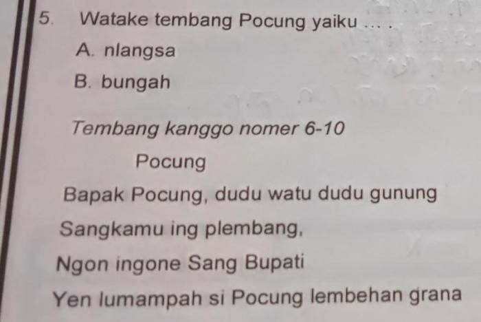 tembang pocung gawean siswa