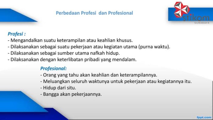 Profesionalisme profesi tentang profesionalitas pembahasan senantiasa suatu ati tombo sikap