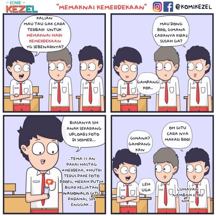 komik kehidupan lucu konyol parah mudah ngakak nyontek