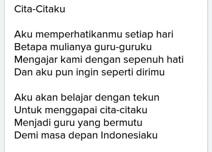 cita pidato teks citaku k4