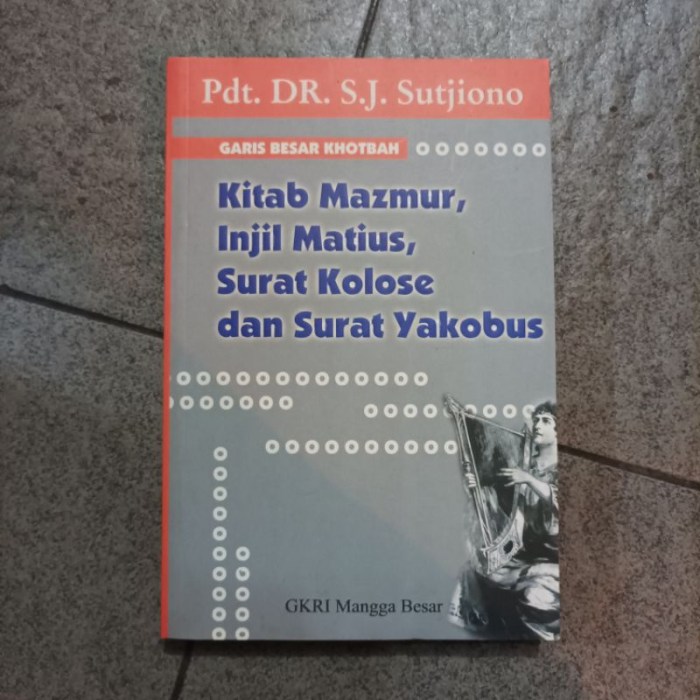 garis besar kitab mazmur