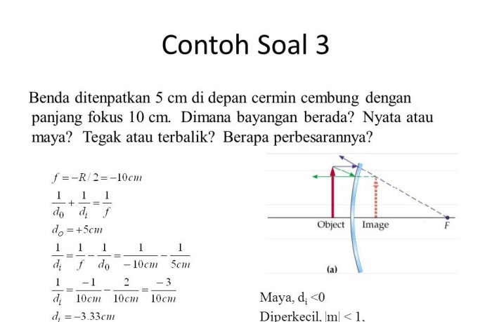 contoh soal cermin cembung