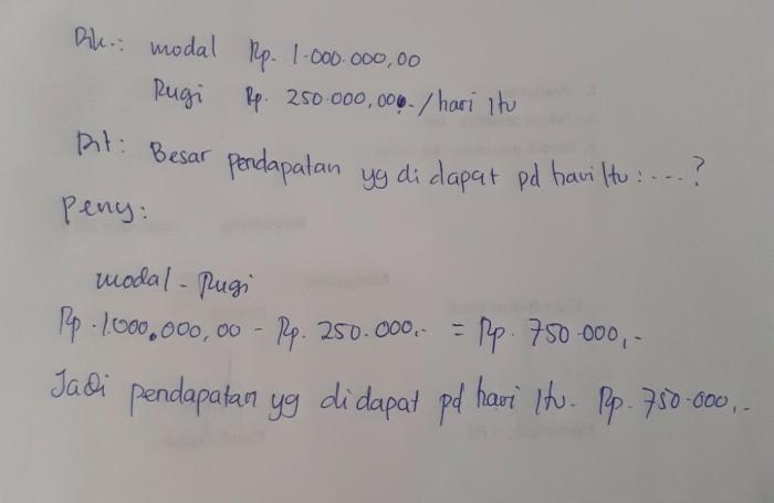 seorang pengusaha mengeluarkan rp