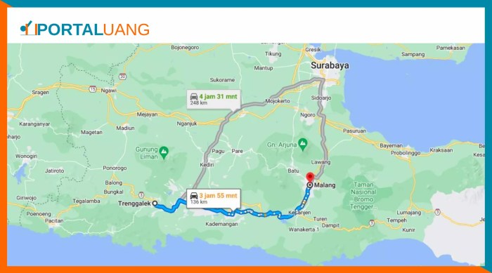 trenggalek malang berapa jam terbaru