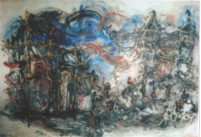 affandi lukisan karya afandi matahari perahu lukis javadesindo mengapresiasi pasti berlalu badai kolektor inspirasi pelukis riyan yulianto 1971 education 92cm