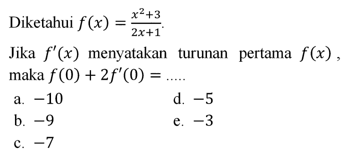 diketahui 2x 4x 1 dan 14 terbaru